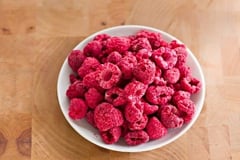 Freeze dried raspberries