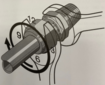 Swagelok Tube Fitting - tighten nut