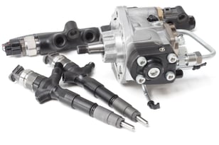 two_solenoid_injectors_diesel_fuel_with_rod_and_fuel_injection_pump